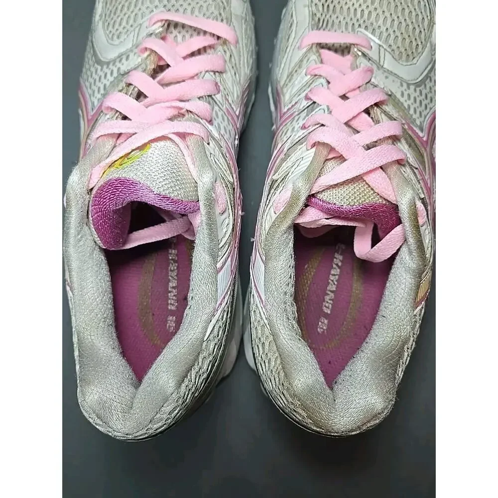 Asics Gel Kayano 16 Womens 9.5 Running Shoes Pink Silver White T050N - Picture 7 of 16